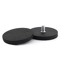 D36mm M4/M5/M6/1/4-20 Rubber Strong Magnetic Chuck Base Mount NdFeB Strong Magnetic Material 