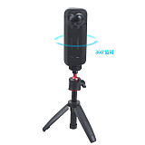 Aluminum Alloy 1/4inch Screw Tripod Adapter 360 Rotating Mount Holder for POCKET2/FIMI PALM 2/Insta360 ONE X3 Camera Accessories