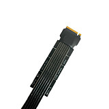 64Gbps PCIe 4.0 X4 90 Degree PCI-E 16X to M2 M.2 for NVME SSD Riser Cable Gen4 / 3 GPU Motherboard Extender es CPU