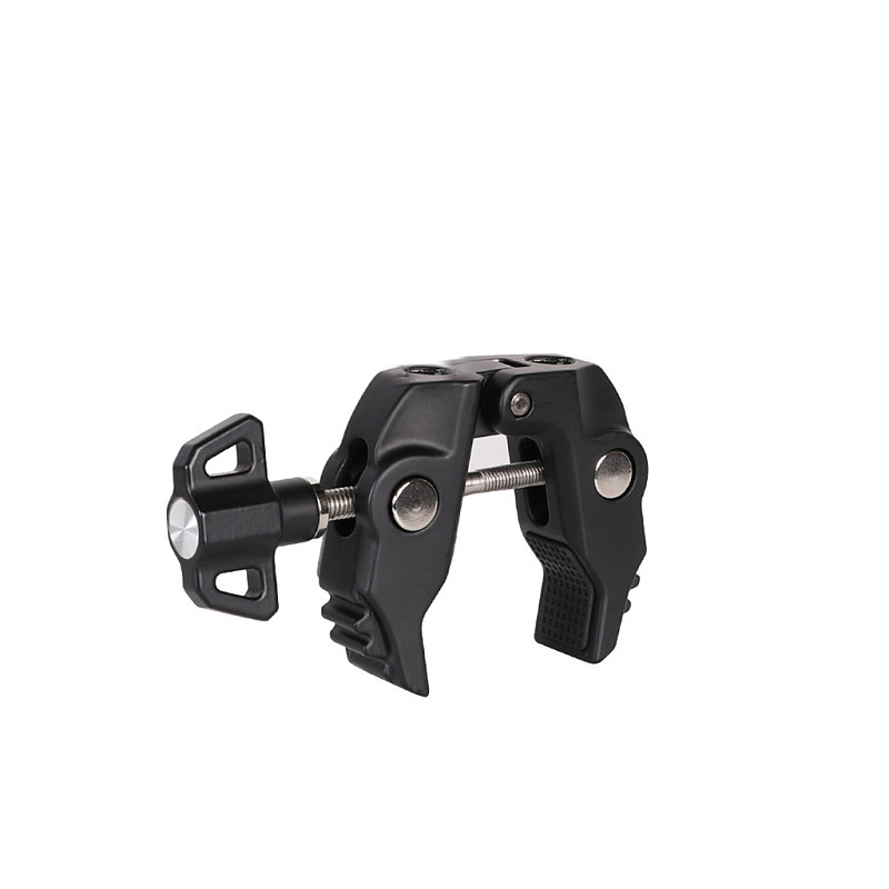 Multi-function Super Camera Clamp with 360 Double Ball Head for Motorcycle Bike Handlebar Sport Camera DSLR Light Holder Mount