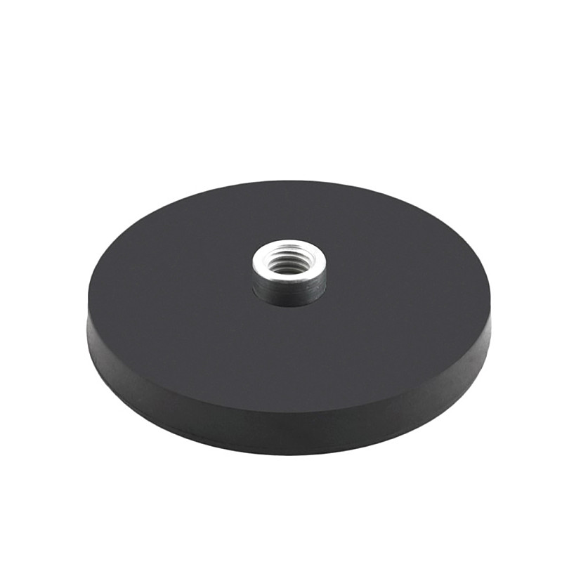 Mini Magnetic Magnet Car Suction Cup Base Rubber Coated M4 M5 M6 Mount for Phone Camera Roof LED Light Bar Stand Holder Bracket