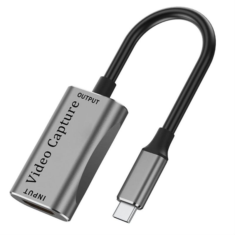 HD 1080p 4K HDMI-compatible USB-C HD Audio Video Capture Card PS4 Switch Game Record Live Obs Capture Adapter for TV DVD VHS
