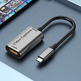 HD 1080p 4K HDMI-compatible USB-C HD Audio Video Capture Card PS4 Switch Game Record Live Obs Capture Adapter for TV DVD VHS