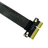 Gen4 Silver-Plated PCIe 4.0 x4 to x16 Extension Cable 4.0 PCIE Graphics Card Riser Extender for GTX3080ti RX5700xt X4 X8 X16 GPU