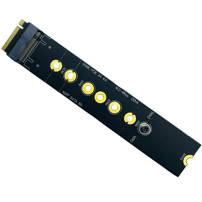 M.2 Slot Protection Card M.2 M Key Slot to M2 Key M for NVMe+SATA Protocol Adapter Card Riser 22110 SSD PCIe 4.0 Gen4 ALL PIN