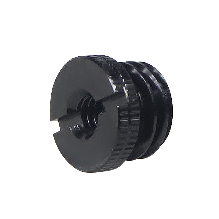 Mic Stand Conversion Screw 1/4  Female to 5/8  Male Thread Aluminum Alloy 5/8-11 for Laser Tripod 5/8-27 for Microphone Adapter