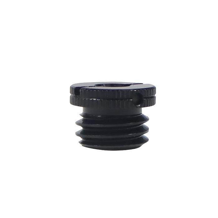 Mic Stand Conversion Screw 1/4  Female to 5/8  Male Thread Aluminum Alloy 5/8-11 for Laser Tripod 5/8-27 for Microphone Adapter