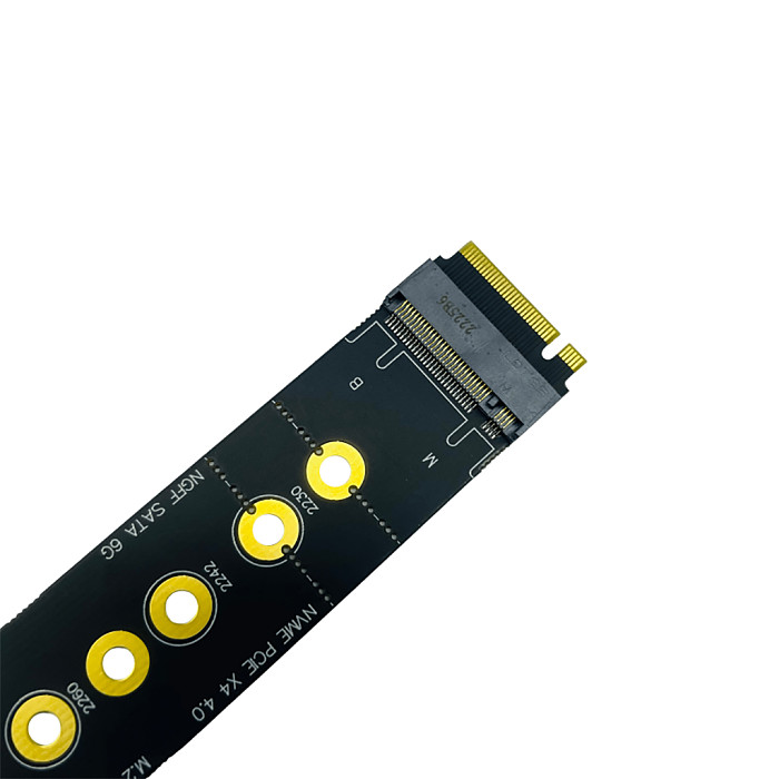 M.2 Slot Protection Card M.2 M Key Slot to M2 Key M for NVMe+SATA Protocol Adapter Card Riser 22110 SSD PCIe 4.0 Gen4 ALL PIN