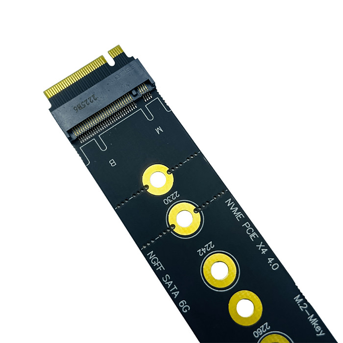 M.2 Slot Protection Card M.2 M Key Slot to M2 Key M for NVMe+SATA Protocol Adapter Card Riser 22110 SSD PCIe 4.0 Gen4 ALL PIN