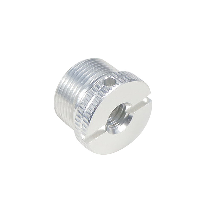 Mic Stand Conversion Screw 1/4  Female to 5/8  Male Thread Aluminum Alloy 5/8-11 for Laser Tripod 5/8-27 for Microphone Adapter