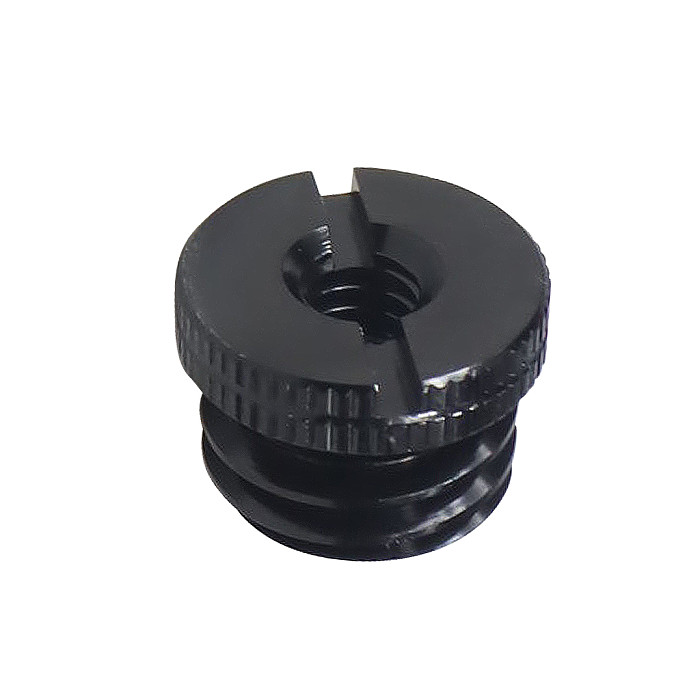 Mic Stand Conversion Screw 1/4  Female to 5/8  Male Thread Aluminum Alloy 5/8-11 for Laser Tripod 5/8-27 for Microphone Adapter