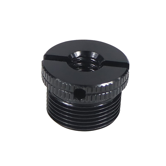 Mic Stand Conversion Screw 1/4  Female to 5/8  Male Thread Aluminum Alloy 5/8-11 for Laser Tripod 5/8-27 for Microphone Adapter