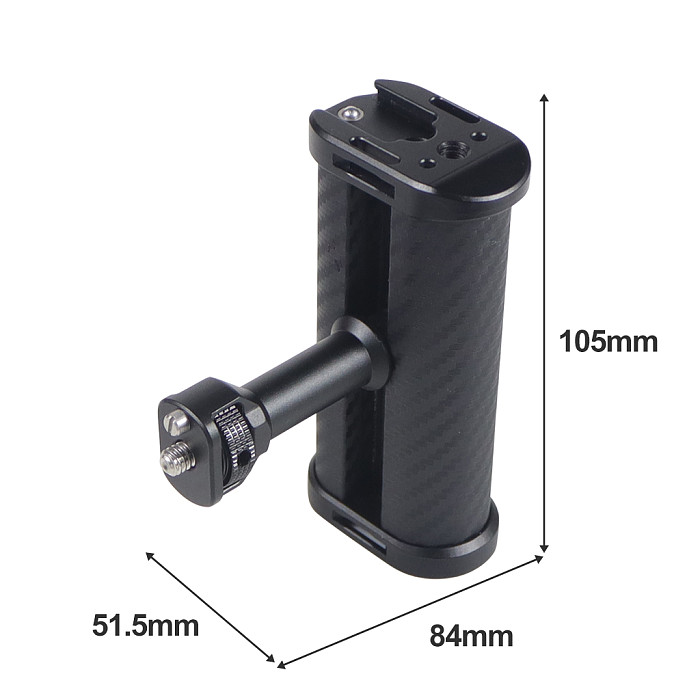 Aluminum CNC Multi-function Handle 1/4 Extended for Canon Sony SLR Mcro Cage Protection Frame Accessories