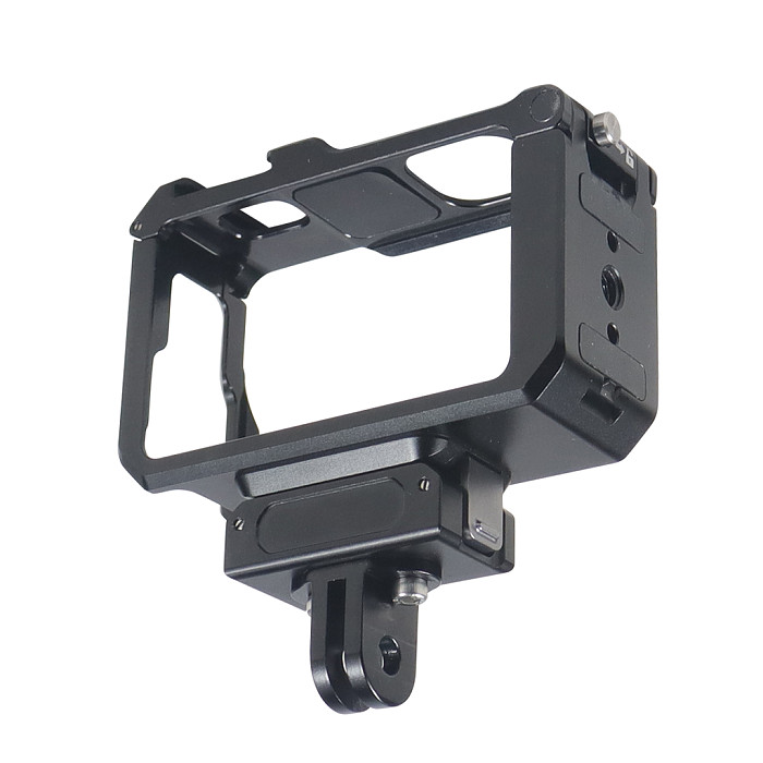 For DJI Action 5pro OSMO Action 3 Camera Cage Protective Case Cage w Cold shoe Arri Hole Quick Release Frame Action Camera Accessories