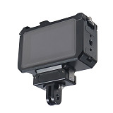 Camera Cage for DJI OSMO Action 3 Protective Case Cage w Cold shoe Arri Hole Quick Release Frame Action Camera Accessories