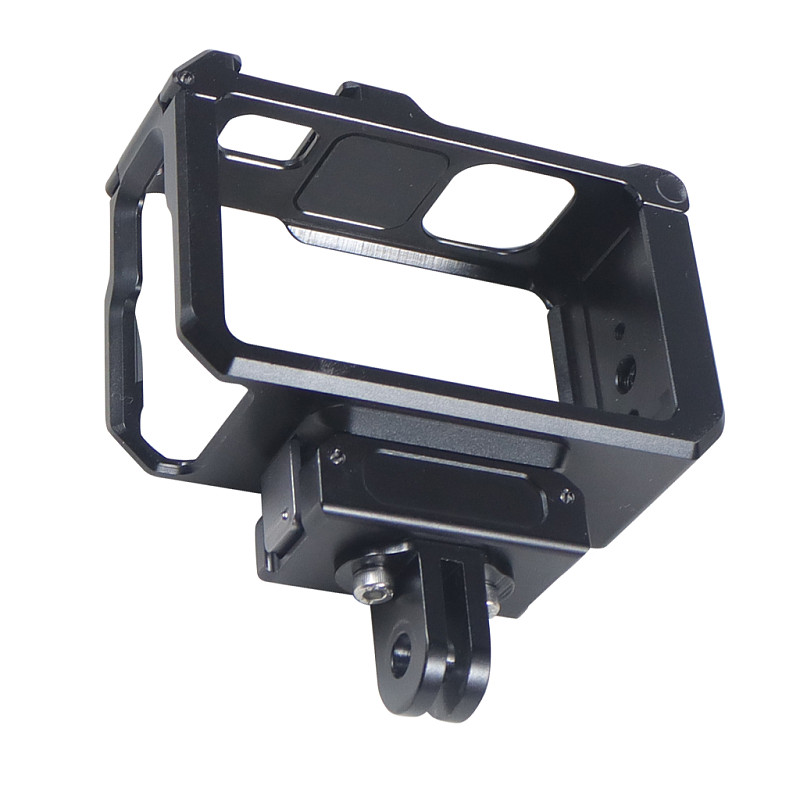 For DJI Action 5pro OSMO Action 3 Camera Cage Protective Case Cage w Cold shoe Arri Hole Quick Release Frame Action Camera Accessories