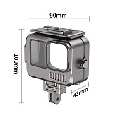 Aluminum Sports Camera Case Diving Camera expansion Protection Frame 40M Depth Waterproof Suitable for Gopro11/10/9