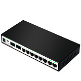 DIEWU TXE233  8-port Gigabit Electrical+2-port Gigabit Optical Ethernet Switch With Two SFP Ports 8-port Gigabit Switch