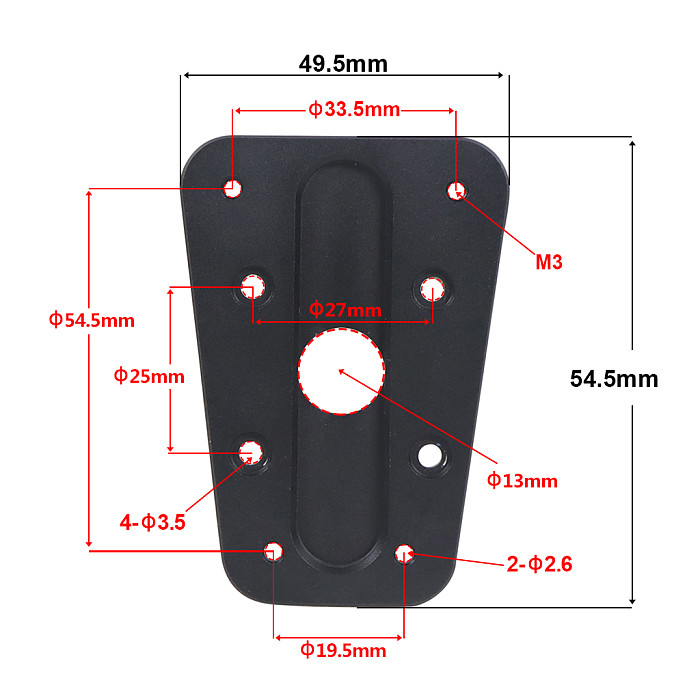 2PCS F550 six-axis drone tripod mount adapter Aluminum DIY RC Rrone Accessories