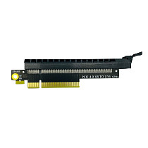XT-XINTE PCIe 4.0 X4 /X8 to X16 Riser Card Converter / X16 90degree Right Angled Slot PCI-E Gen 4 Extension Adapter Card for PC