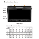 Tarot TL3502 Display/HD 7-inch Snowflake Screen 800 * 480 Resolution With 5.8G Dual Antenna/DVR Recording For Drone