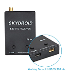 Skydroid UVC Single /Dual Antenna Control Receiver OTG 150CH 5.8G Full Channel FPV Receiver W/Audio for Android Smart Phone PC M