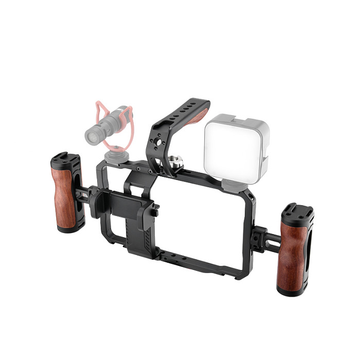 Mobile phone universal rabbit cage kit Rabbit cage wooden side handle full metal mobile phone rabbit cage