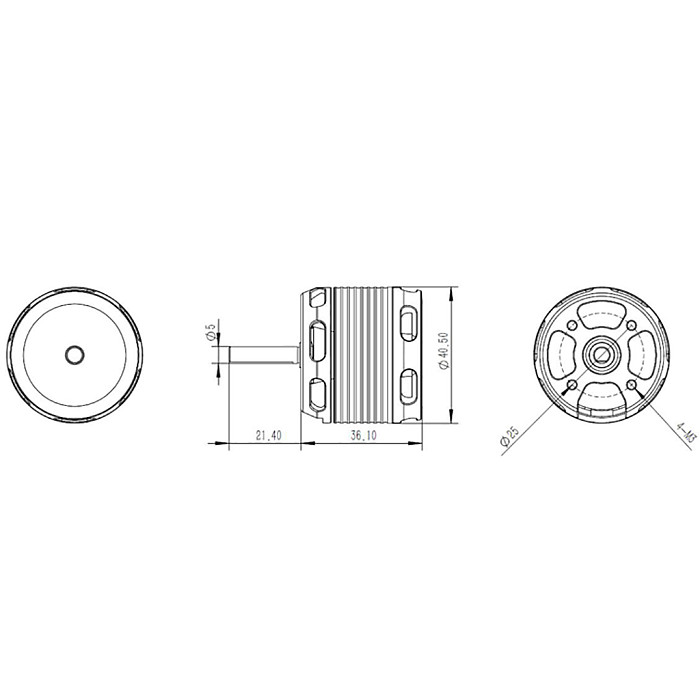 Tarot motor 380/X3/470 helicopter motor 3215/920KV TL380A25