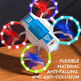 KF601 Sound-controlled mini machine beginner flight path fixed height quad-axis drone model airplane remote control toy （With one battery）