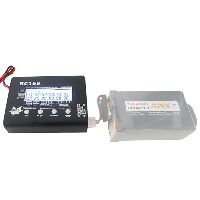 Tarot BC168 1-6S 8A 200W Super Speed LCD Intellective Balance Charger/Discharger for Lipo Battery Rc Toys