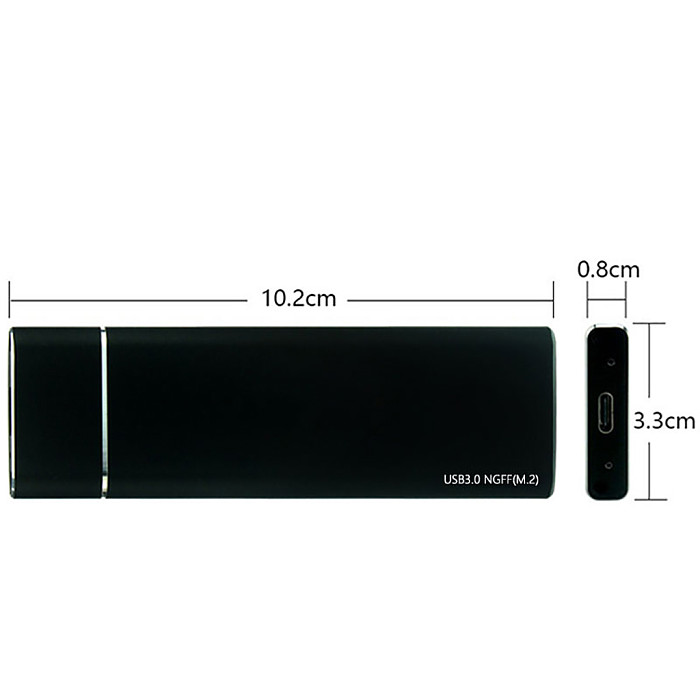 USB3.0 Metal NGFF Solid State SSD Serial Port SATA Protocol to External M.2 Mobile Hard Disk Case MN02