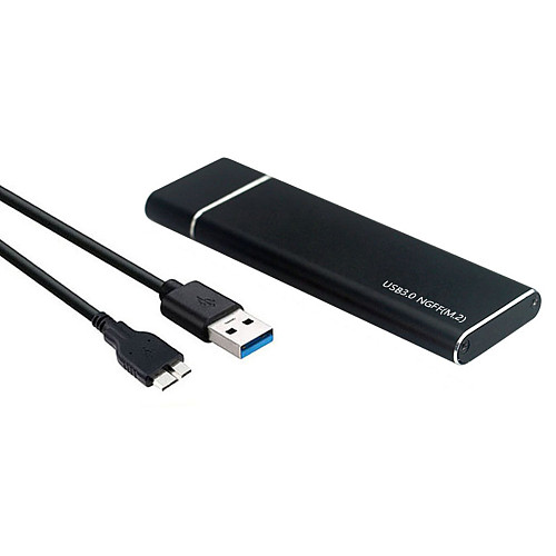USB3.0 Metal NGFF Solid State SSD Serial Port SATA Protocol to External M.2 Mobile Hard Disk Case MN02