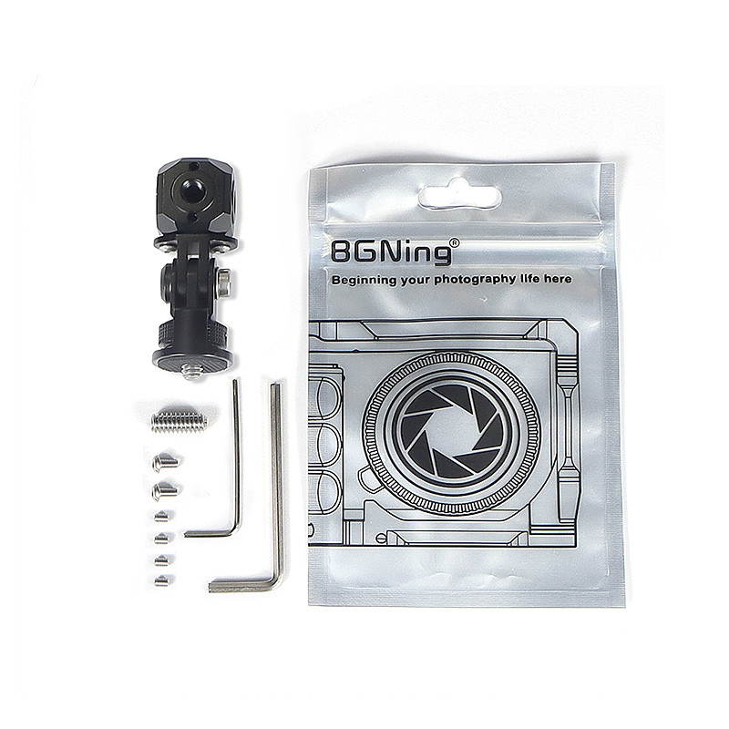 For GoPro13 Aluminium multi-screw to 1/4 adjustable metal adapter Anti-reverse mounting screw 1/4 3/8 arri positioning