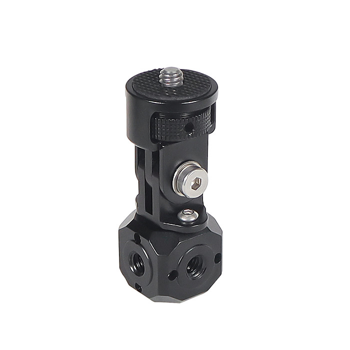 For GoPro13 Aluminium multi-screw to 1/4 adjustable metal adapter Anti-reverse mounting screw 1/4 3/8 arri positioning