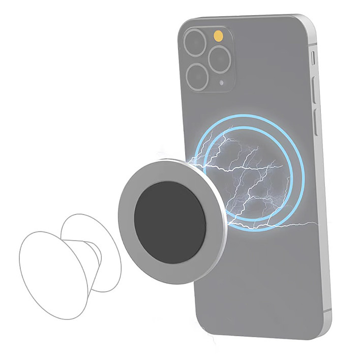 Aluminum Magnetic Mobile Phone Bracket Holder Smarphone Holder For Phone Holder Car Center Sticker Holder Wall Stickers For 14/13/12