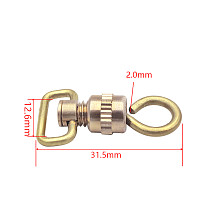 1x Brass Clasps Swivel Twist Screw Buckle Safety Hook for Shoulder Strap Neck Lanyard Clasp Belt Pets DSLR Camera Accessories