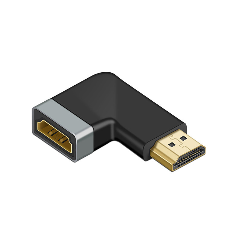 HDMI-Compatible Female To Female Adapter 4K8k HD HDMI-Compatible Male To Female Elbow Fully Shielded Straight Connector HD Adapter