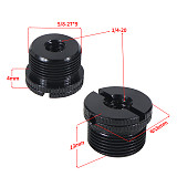 Microphone Accessories Screw 5/8 to 1/4 3/8 Conversion Screw Nut Tripod Adapter Mount for Laser Level Meter Camera Mic Stand