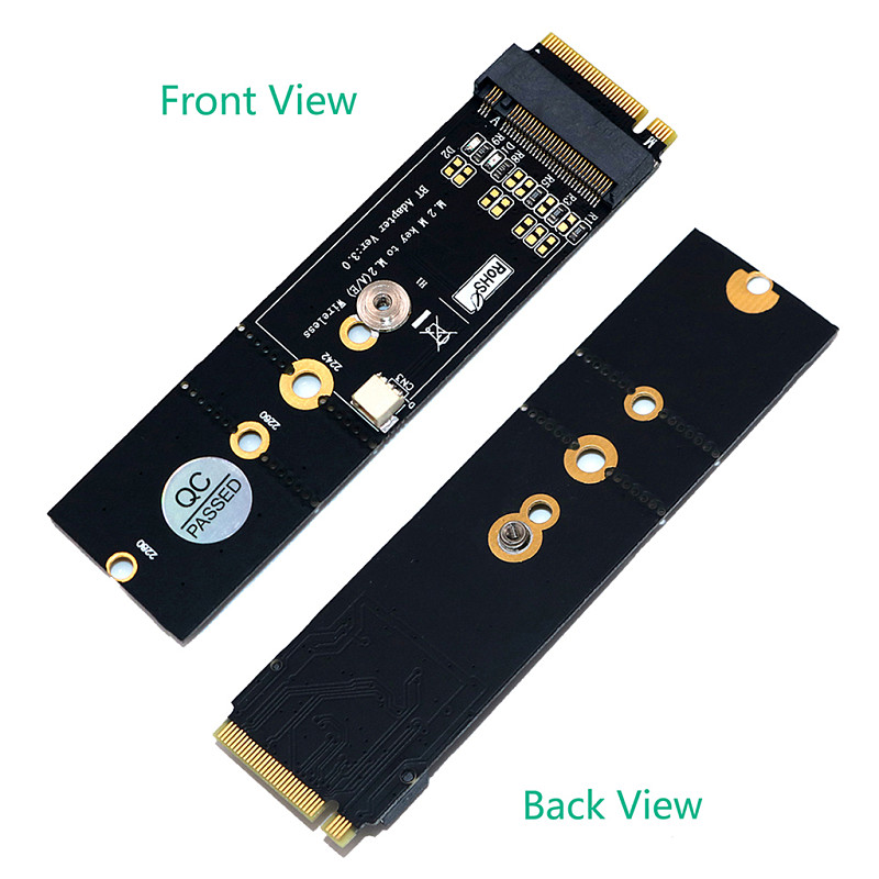 Support NGFF(M.2) Key A 2230 type card  to key M  2230/2242/2260/2280 Intel 7265/8260/8265//9060 Wifi and Combo card