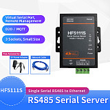 HF5111S Small Size RJ45 RS458 Serial To Ethernet Free RTOS Serial Port Transmission Converter Serial Server