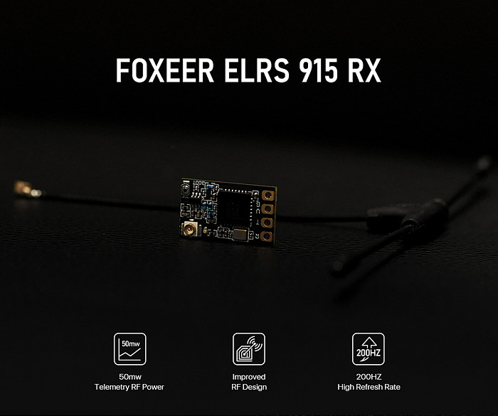(Foxeer) ELRS 915 RX Receiver With T-antenna For long-distance For FPV Traversal Machine MR1704
