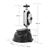 Car Phone Action Camera Holder Suction Cup Base 360° Rotation Windshield Mount Bracket for GoPro Insta360 DJI Action Smart Phone