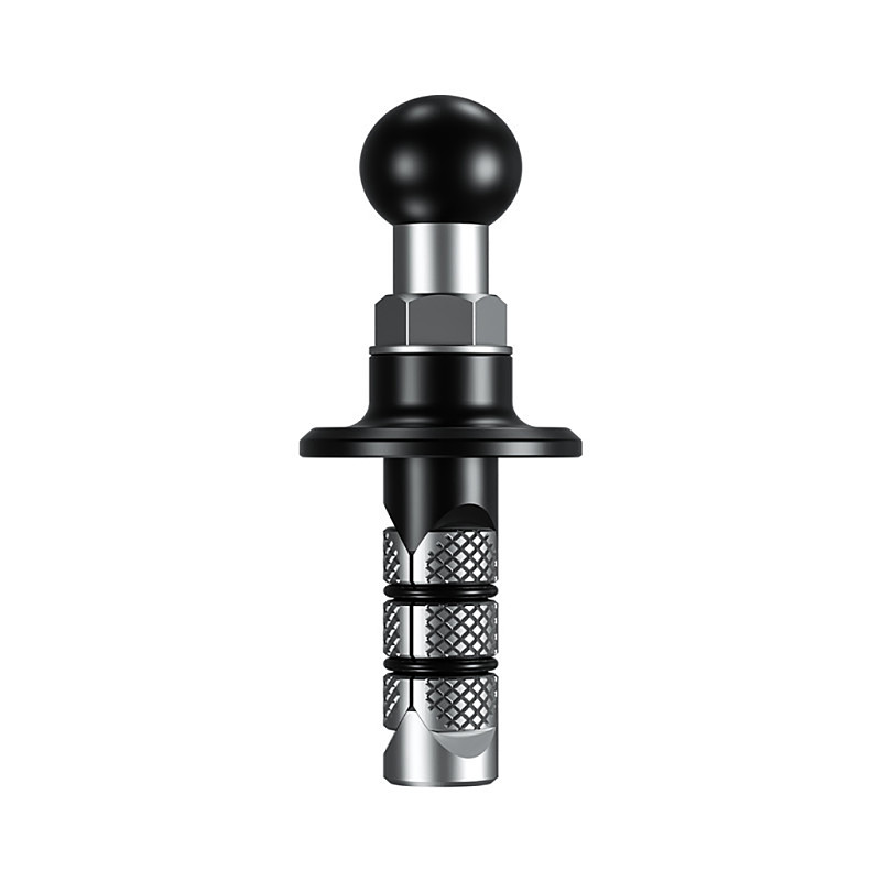 Motorcycle Bike Mount Black Fork Stem Base with 17mm or 25mm Ball Head for Gopro Ball Mount Adapter Mobile Phone Holder