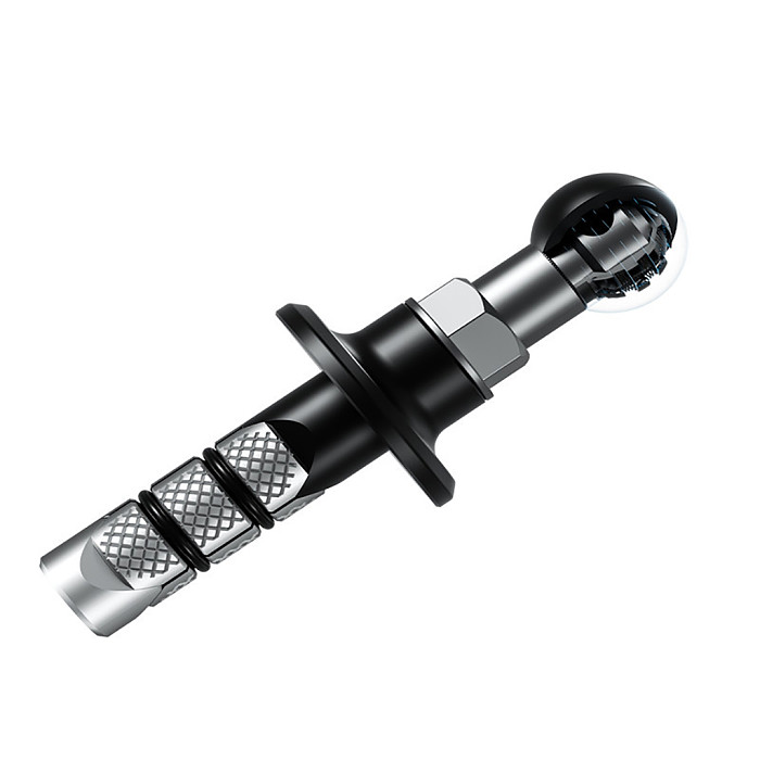 Motorcycle Bike Mount Black Fork Stem Base with 17mm or 25mm Ball Head for Gopro Ball Mount Adapter Mobile Phone Holder