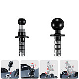 Motorcycle Bike Mount Black Fork Stem Base with 17mm or 25mm Ball Head for Gopro Ball Mount Adapter Mobile Phone Holder