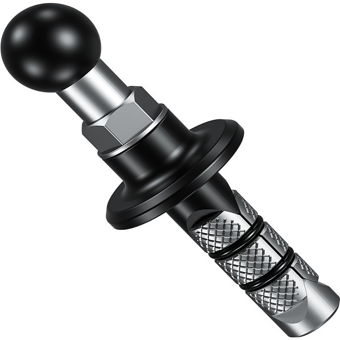 Motorcycle Bike Mount Black Fork Stem Base with 17mm or 25mm Ball Head for Gopro Ball Mount Adapter Mobile Phone Holder