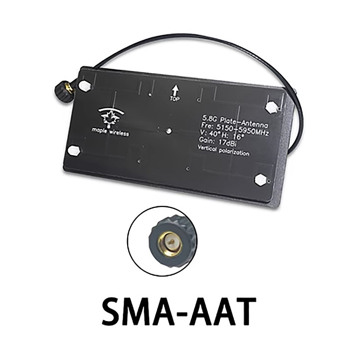 Maple 5.8G 17db High Gain Antenna for Arkbird AAT Auto Antenna Tracker Siyi HM30 HD Video Rx RC FPV Drone