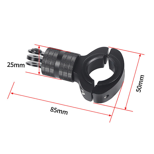 Adjustable aluminum alloy three card slot bicycle clip sports camera cradle 360 degree rotatable transfer mount for GOPRO11/GOPRO /DJI Osmo camera