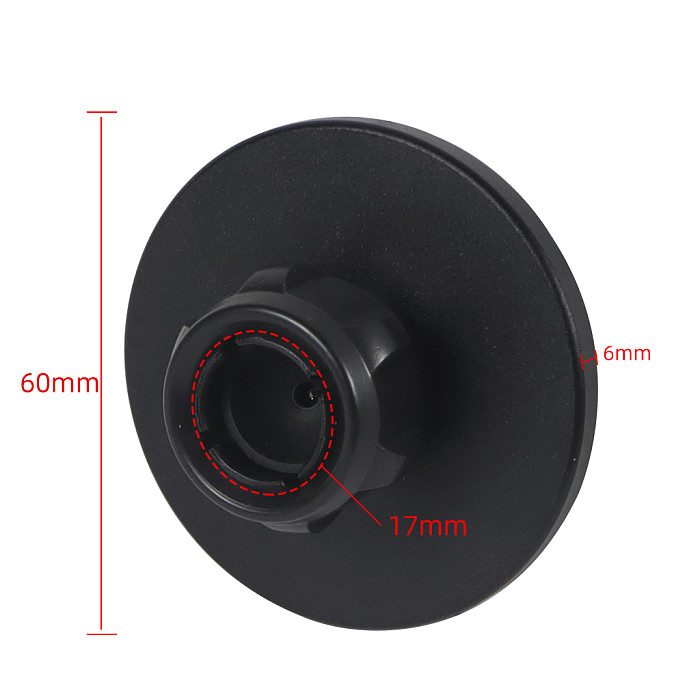 17mm Ball Head Bracket Aluminum Adapter Magnetic Phone Holder for iphone 14 13 12 Magsafe Magnet Car Mobile Phone Stand