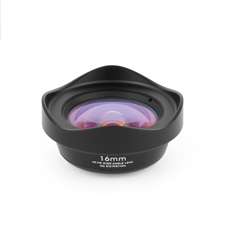 Mobile phone Wide Angle Lens External DSLR Lens 16mm Mobile phone HD No Distortion Wide Angle For Universal Mobile Phone